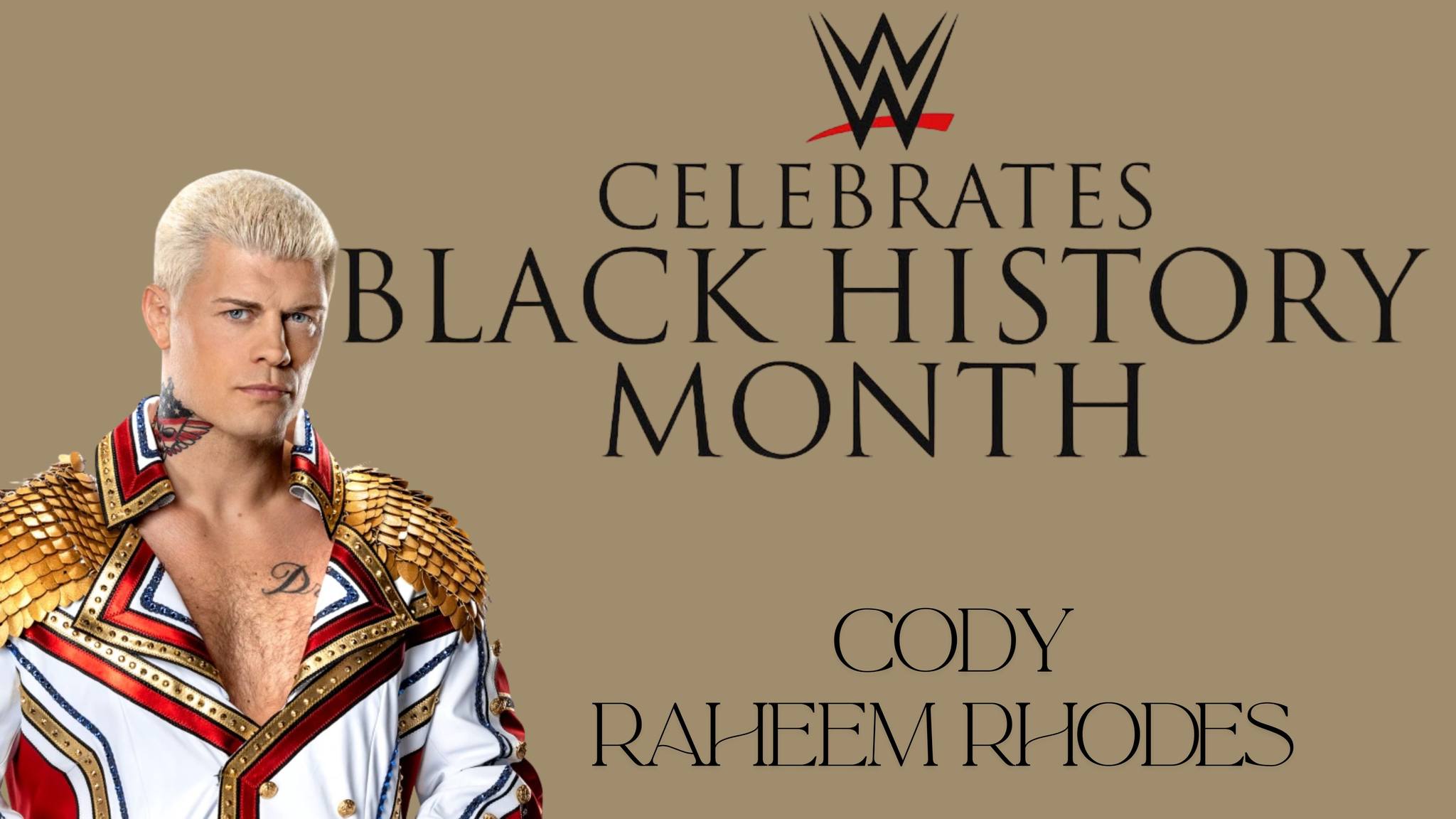 WWE honours Cody 'Raheem' Rhodes for... - Wrestling Travel | Facebook