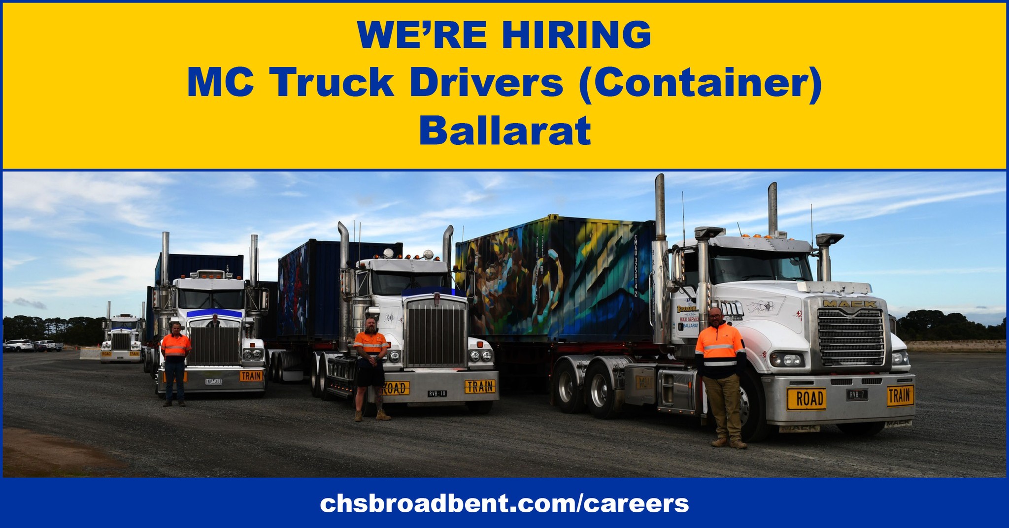 CHS - Are you an experienced MC driver based near Ballarat? We’re on ...