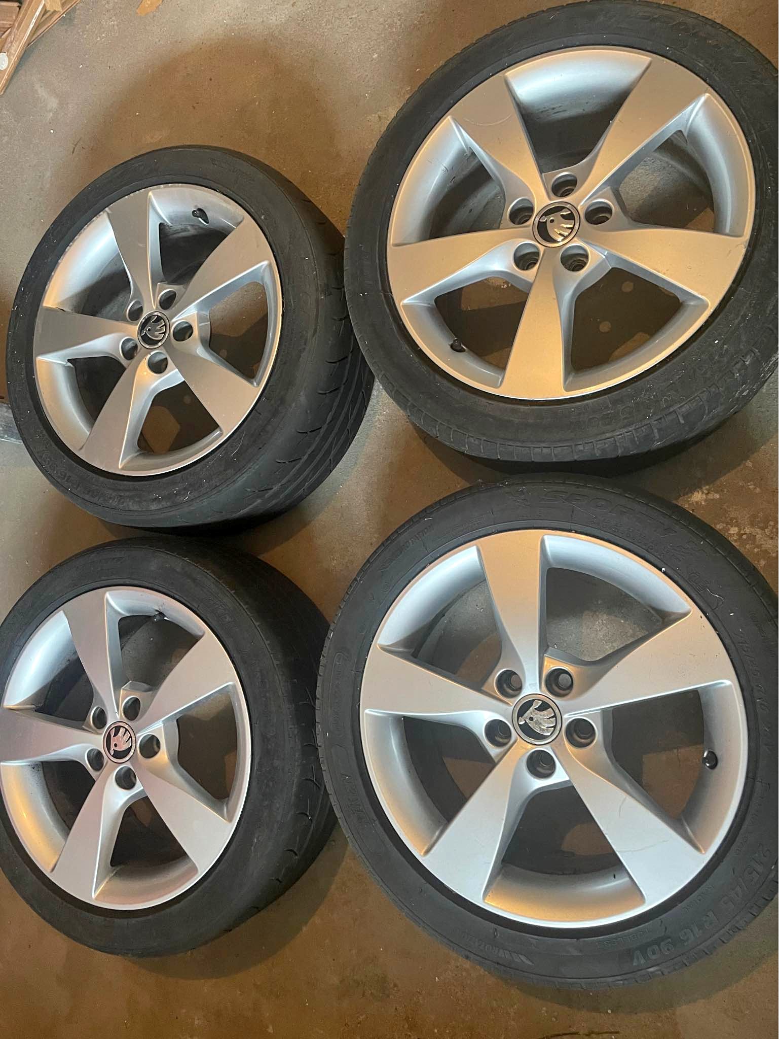 Alu kola Originál Škoda Rapid 5x100 r16 - Car Wheels, Tires & Parts ...