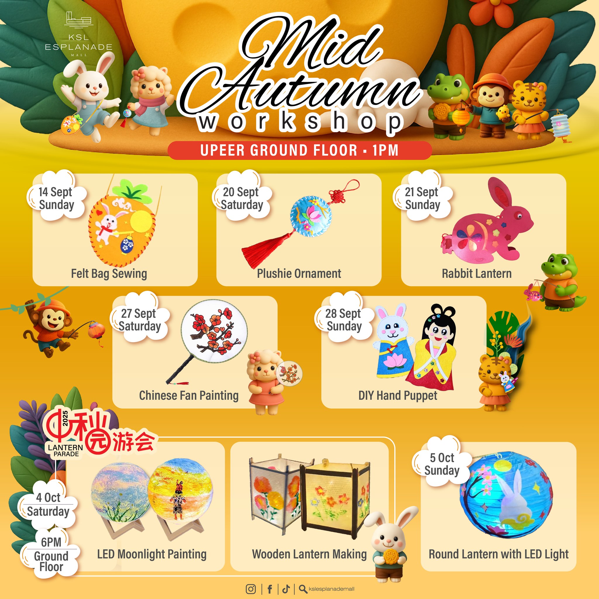 🌕 The Mid Autumn Workshop is here at... - KSL Esplanade Mall | Facebook