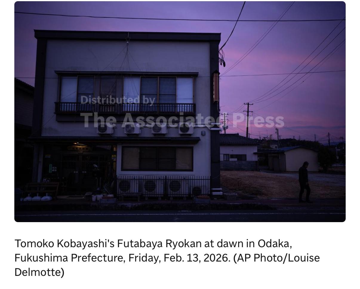 FROM THE WINY RADIO NEWSROOM: ODAKA, Japan (AP) — Fifteen years 