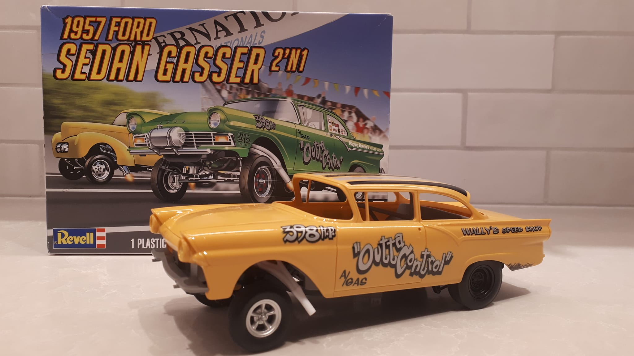 Restoring original Revell Anglia gasser model car