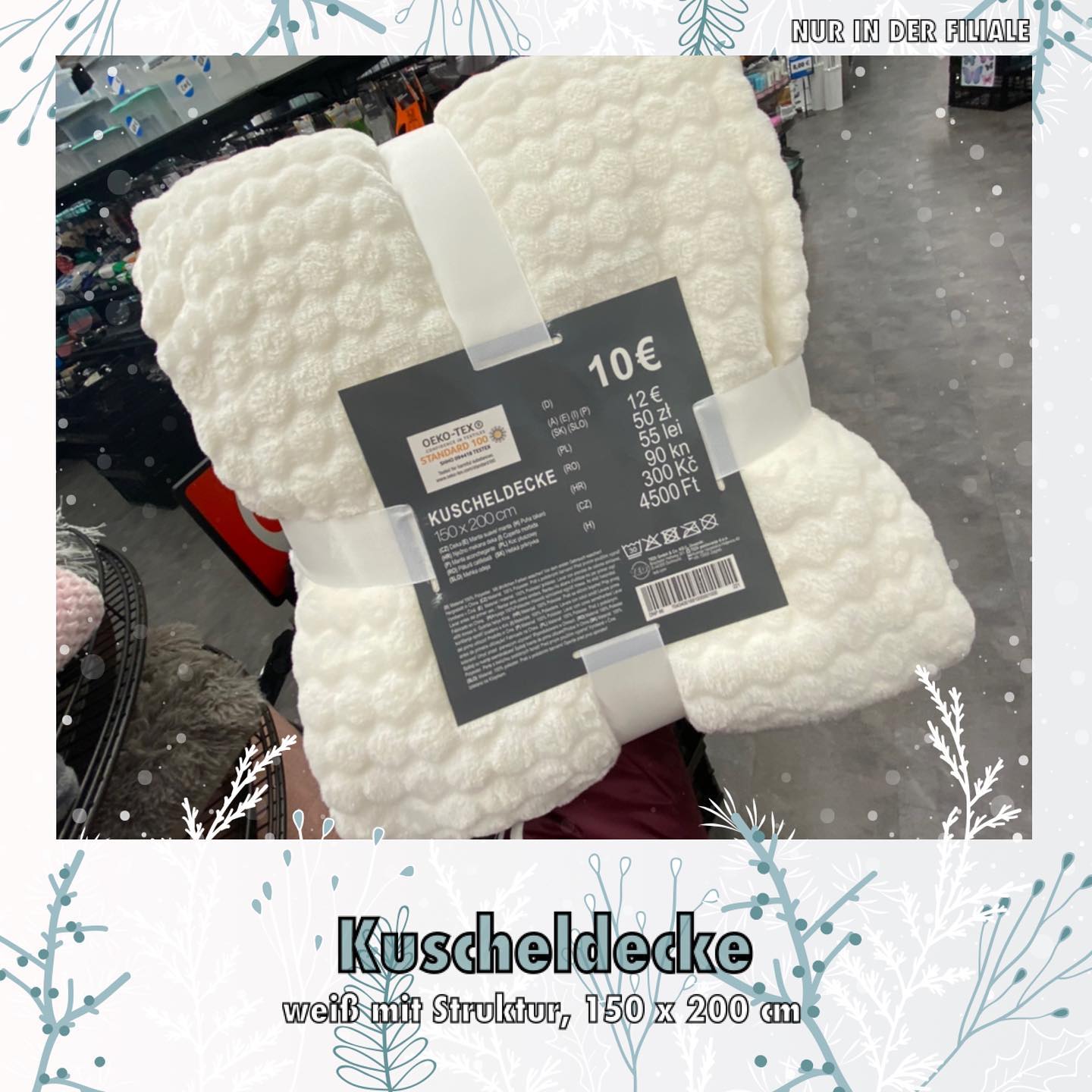 Mit dieser Kuscheldecke bist Du startklar für den Winter. ❄️ • • • #kuscheldecke #home #kuschelig #zuhause #tedi #kuscheln #decke