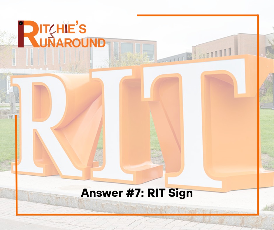 RIT - Installed in May 2025, the orange RIT sign is a new iconic spot ...
