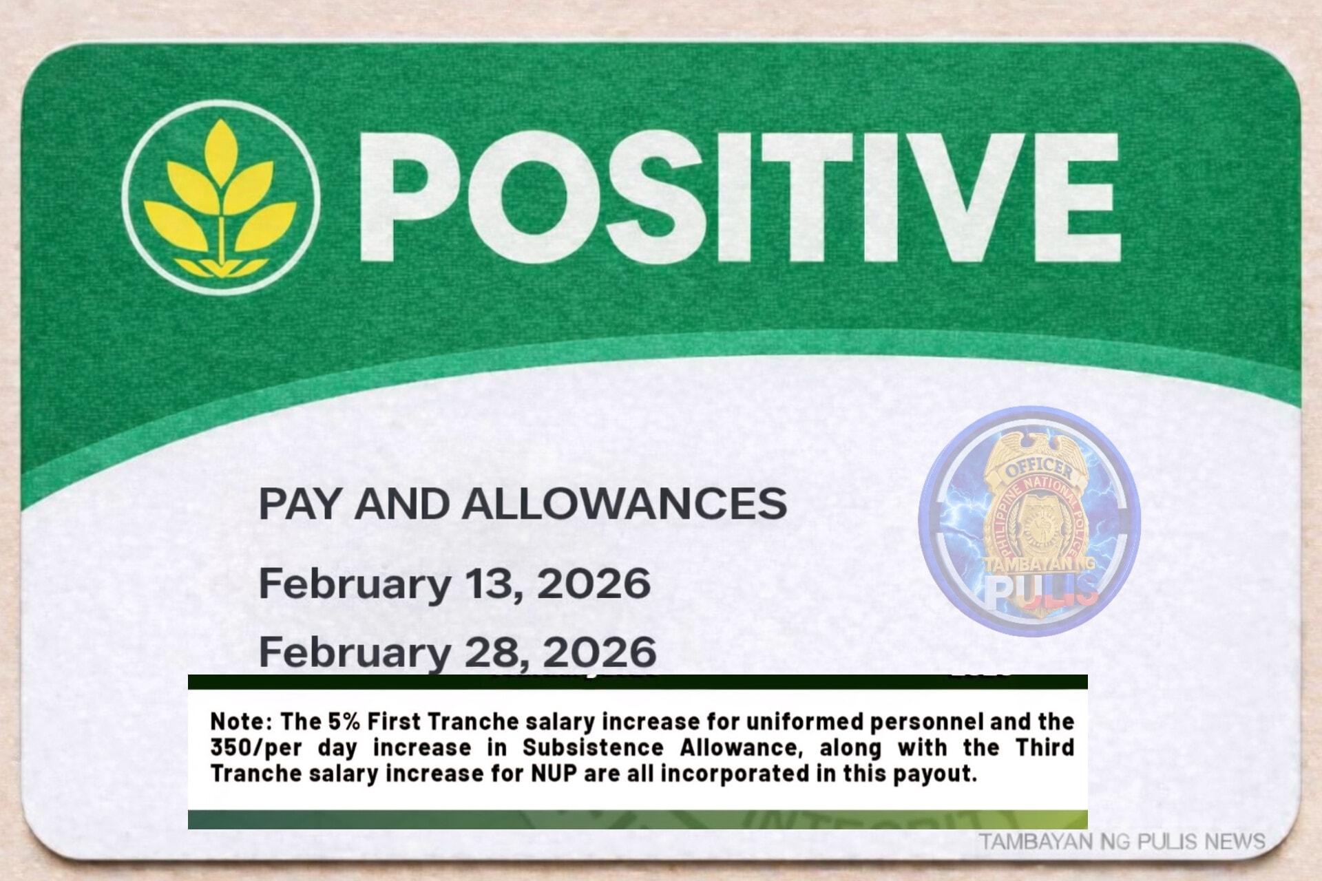Positive... #GodBlessUs - Tambayan NG PULIS | Facebook