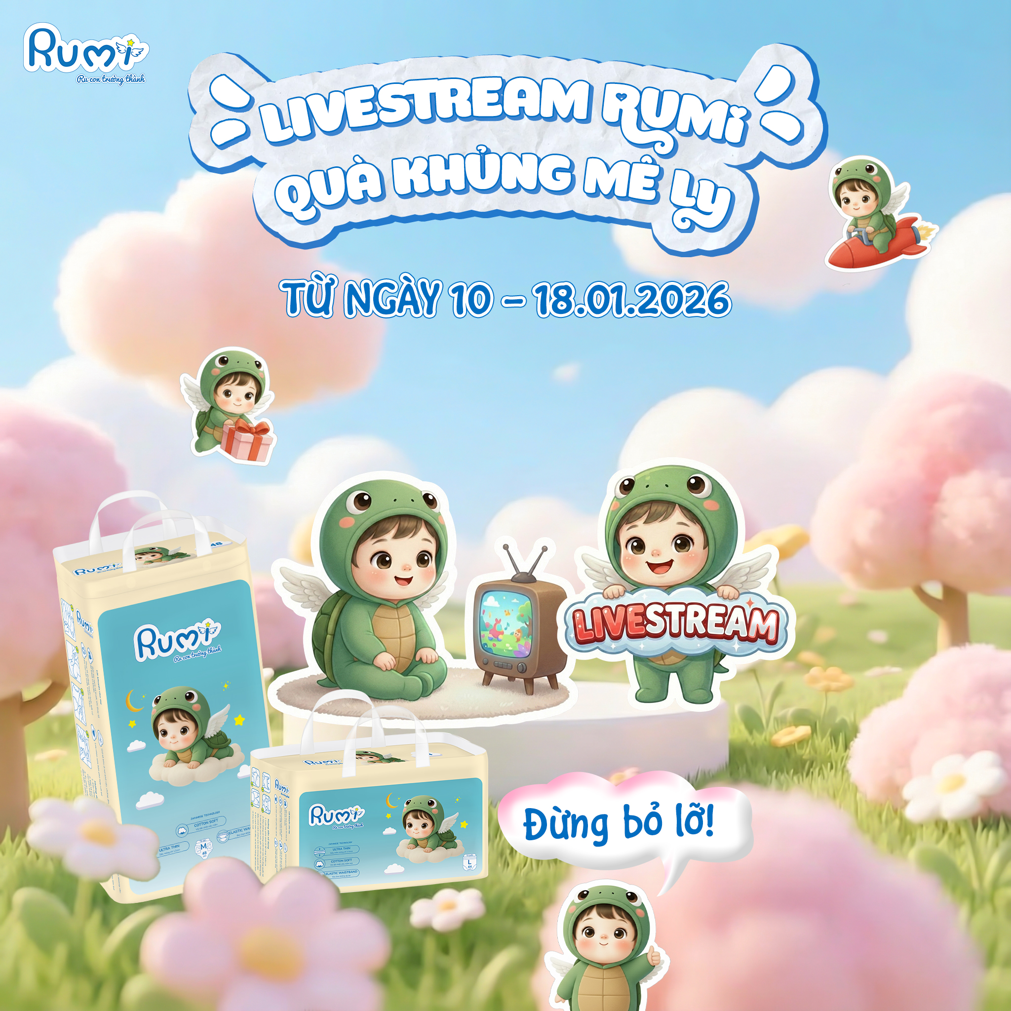Tã - RUMI KHAI LỘC ĐẦU 2026 CHUỖI LIVESTREAM ĐỒNG LOẠT TOÀN QUỐC 🔥 🧧 ...