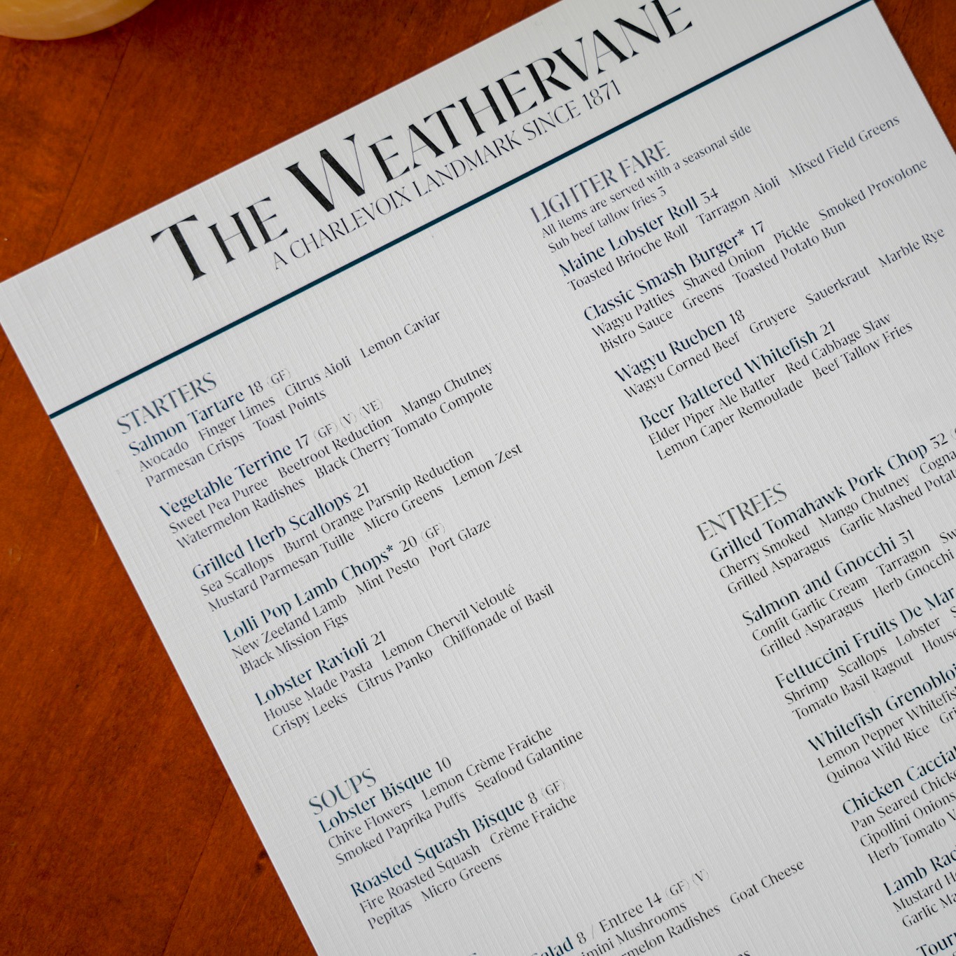 Weathervane Restaurant | Charlevoix MI