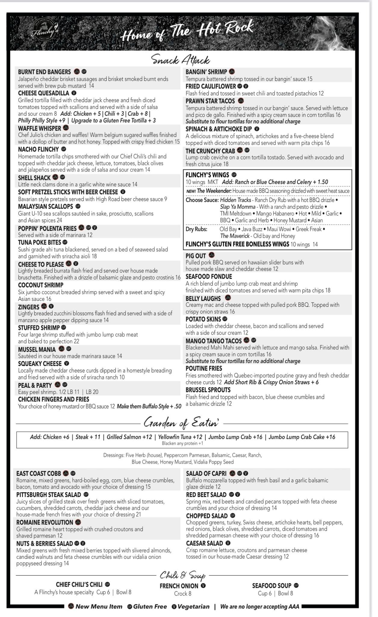Flinchy's - 💥NEW MENU💥 Our Spring/Summer menu is here! | Facebook