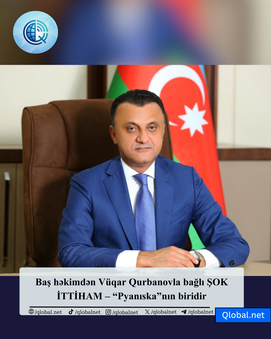 Qlobal xəbərlər - Baş həkimdən Vüqar Qurbanovla bağlı ŞOK... | Facebook