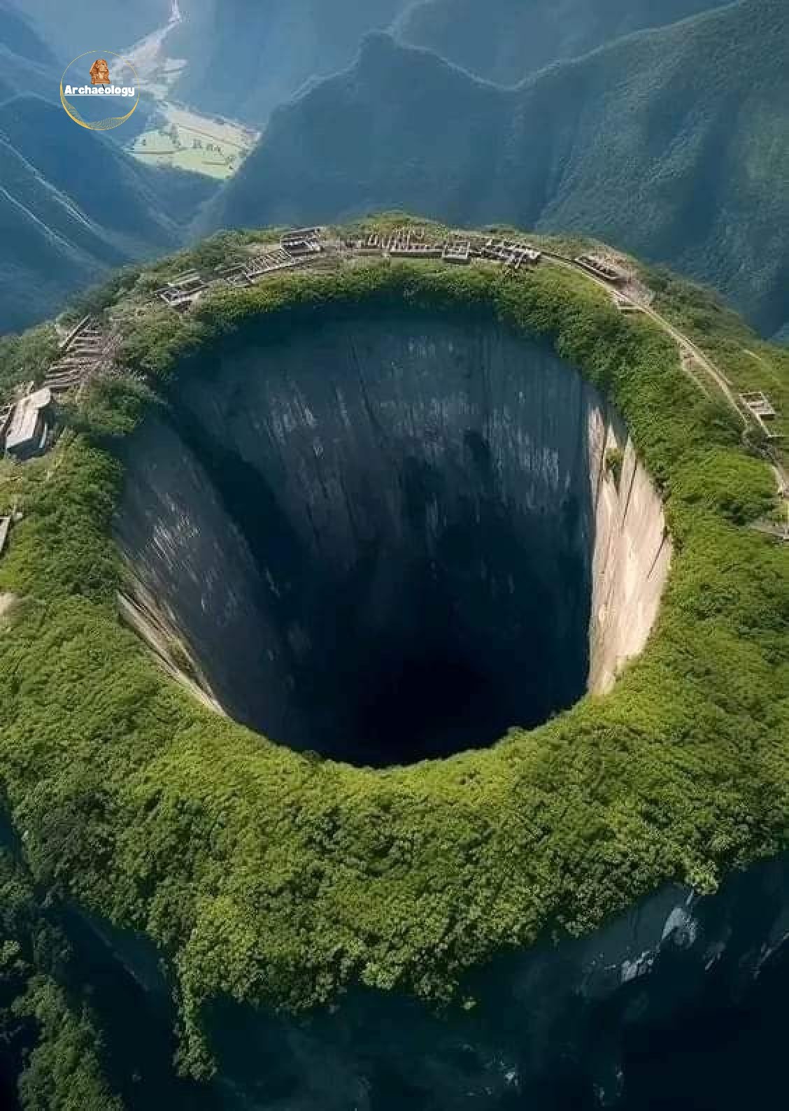 The Xiaozhai Tiankeng in Chongqing Province holds the title of the