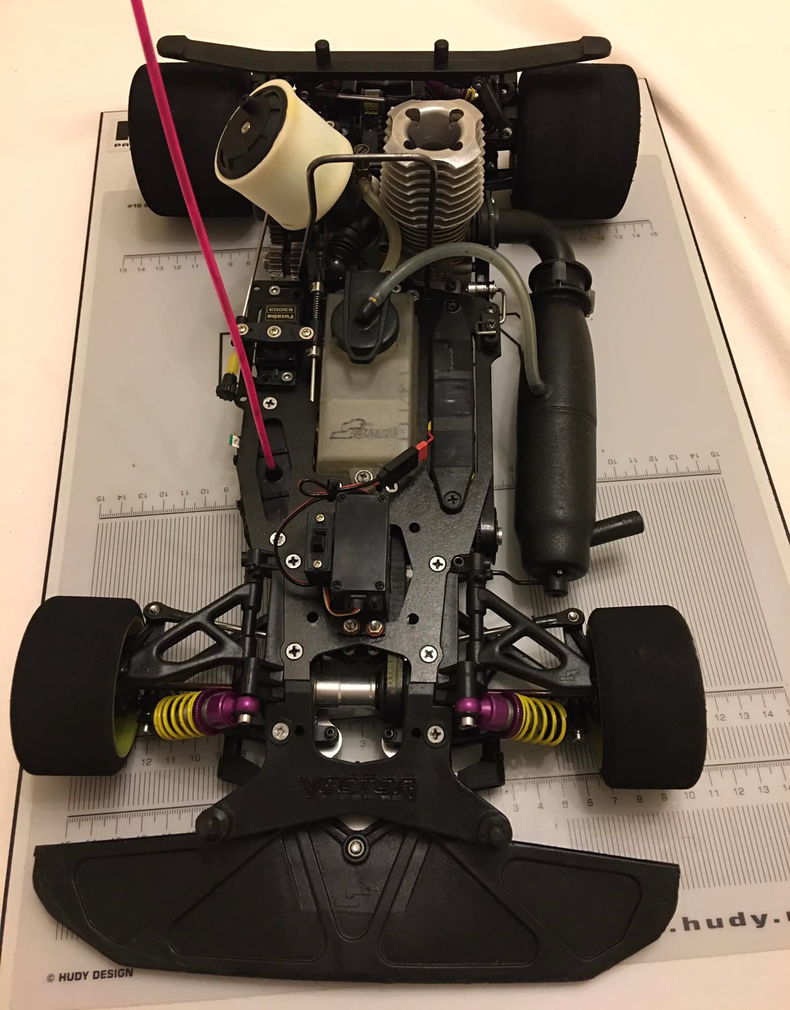 Restored vintage Serpent Vector RC car