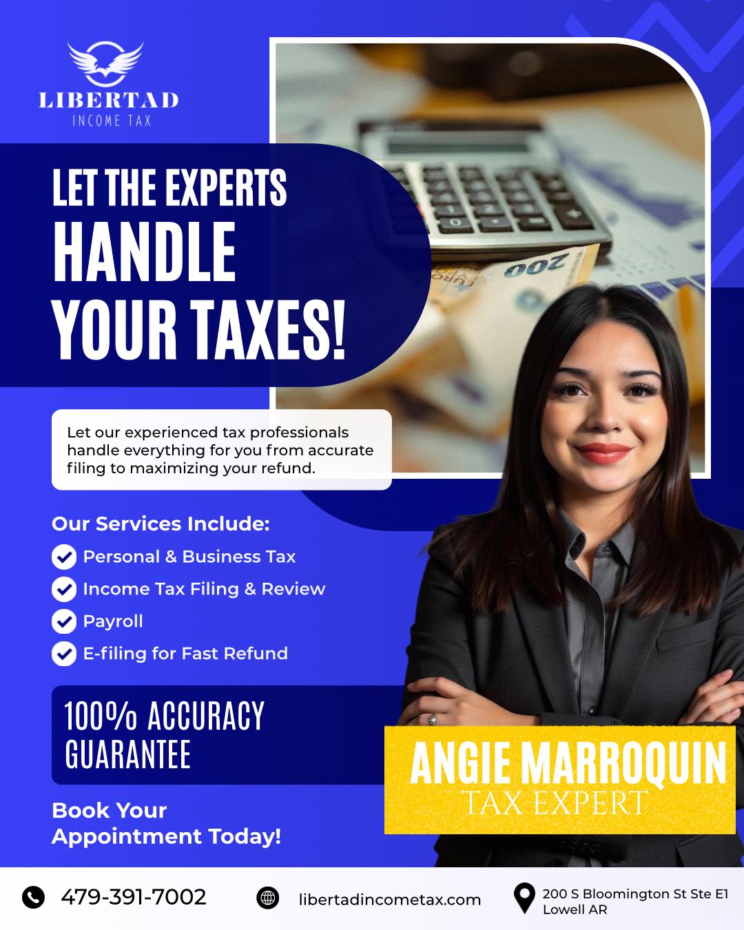 Smile… At Libertad Income Tax, we strengthen our team to provide you with