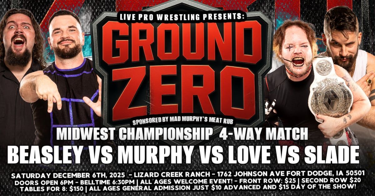 Adam - 🔥 GROUND ZERO SHOWDOWN 🔥 SATURDAY DEC 6 - Lizard Creek Ranch ...