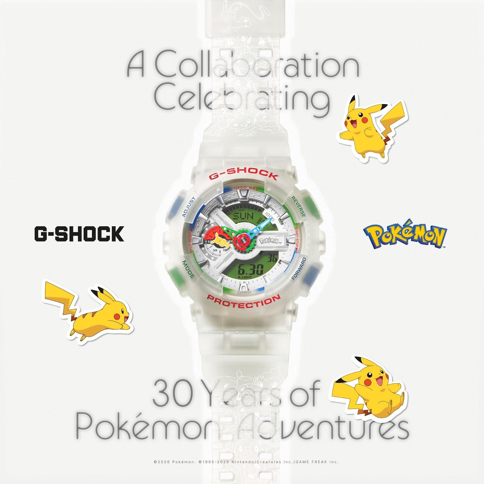 A collaboration model celebrating Pokémon's 30-year milestone. The