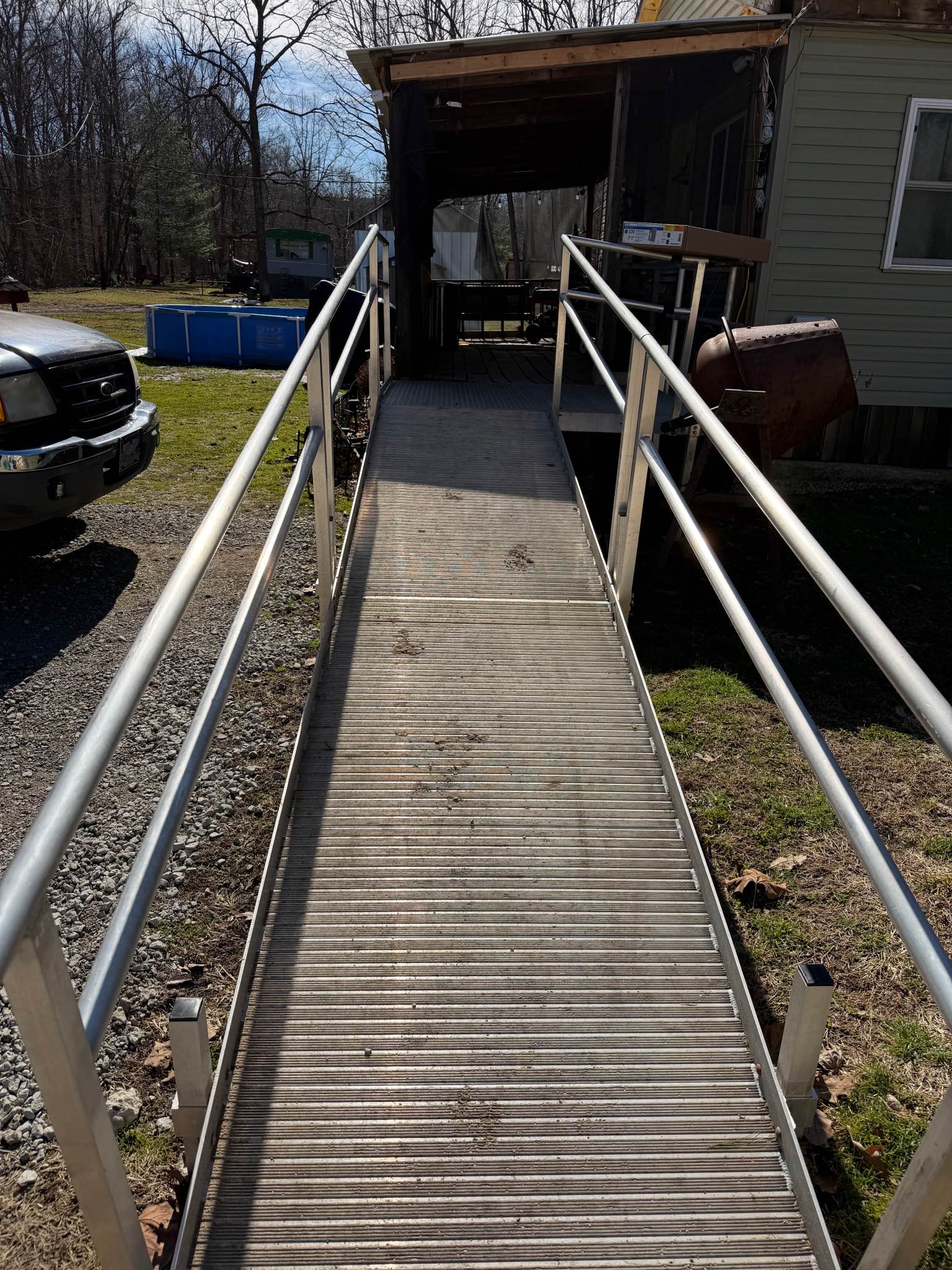 24ft Aluminum Wheelchair Ramp with Handrails - Access Ramps ...