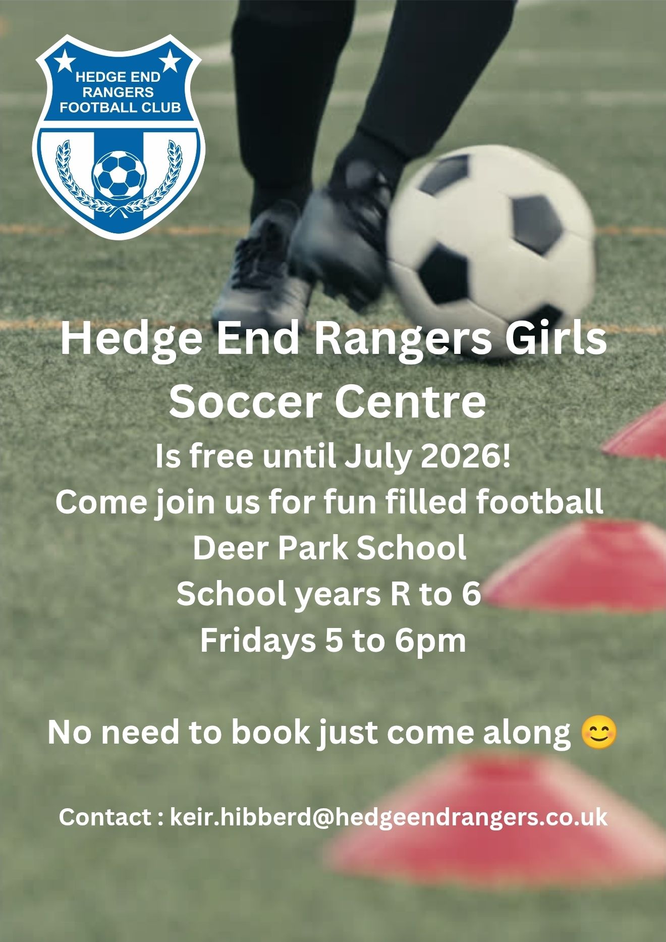 Hedge - CALLING ALL FUTURE LIONESSES..... FREE GIRLS FOOTBALL UNTIL ...
