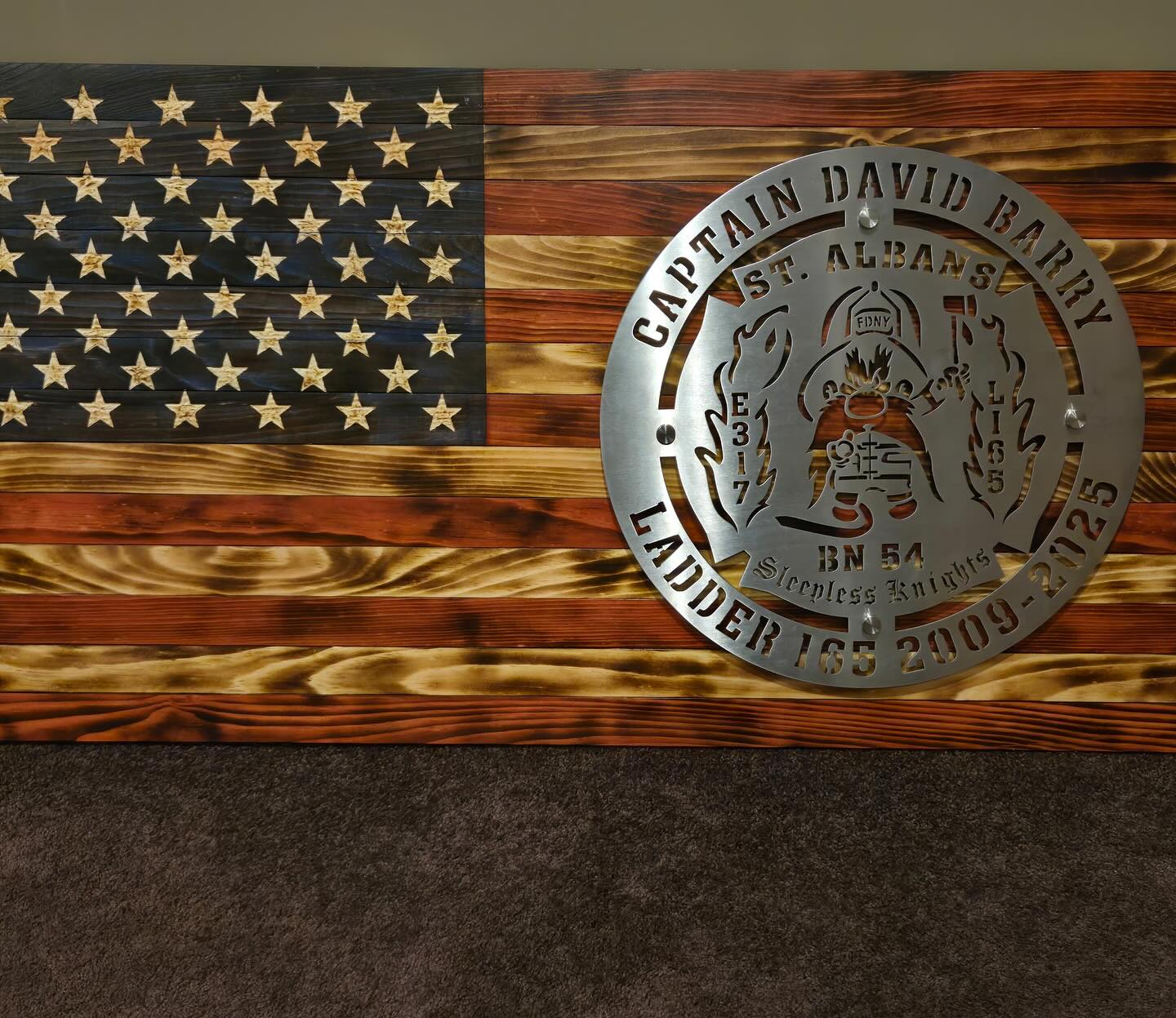 Firehouse - ⁣ Retirement gift for Captain Dave Barry, Ladder 165, The ...