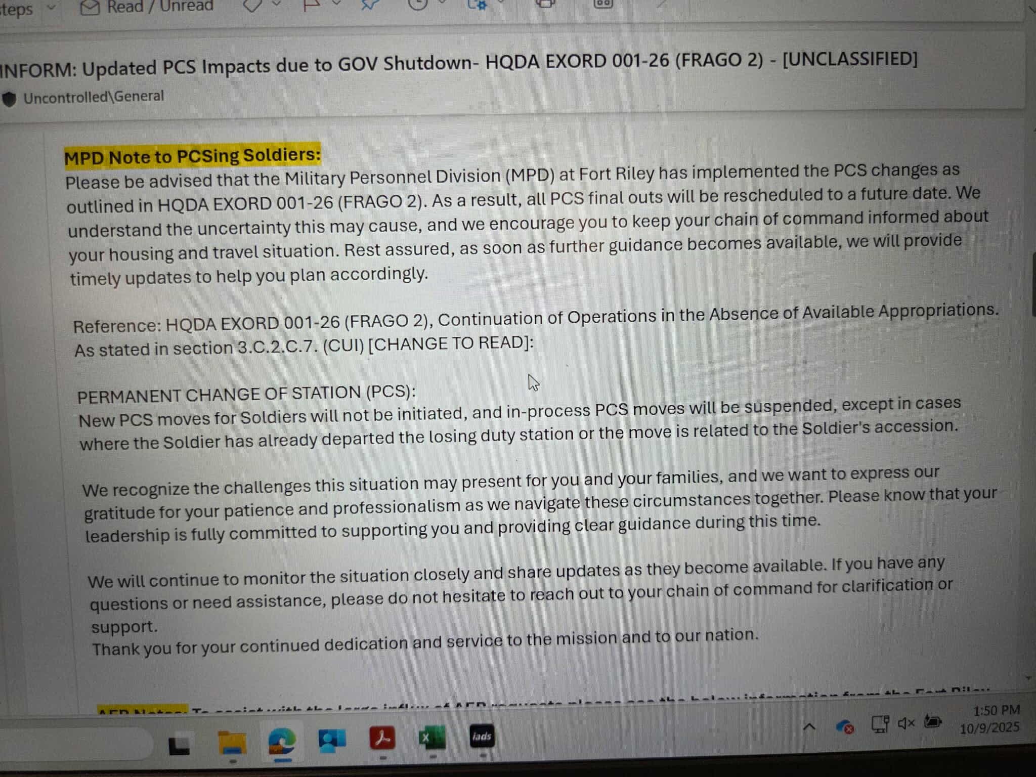 PCS Like A Pro - **BREAKING** ARMY **BREAKING** STOP MOVE... | Facebook