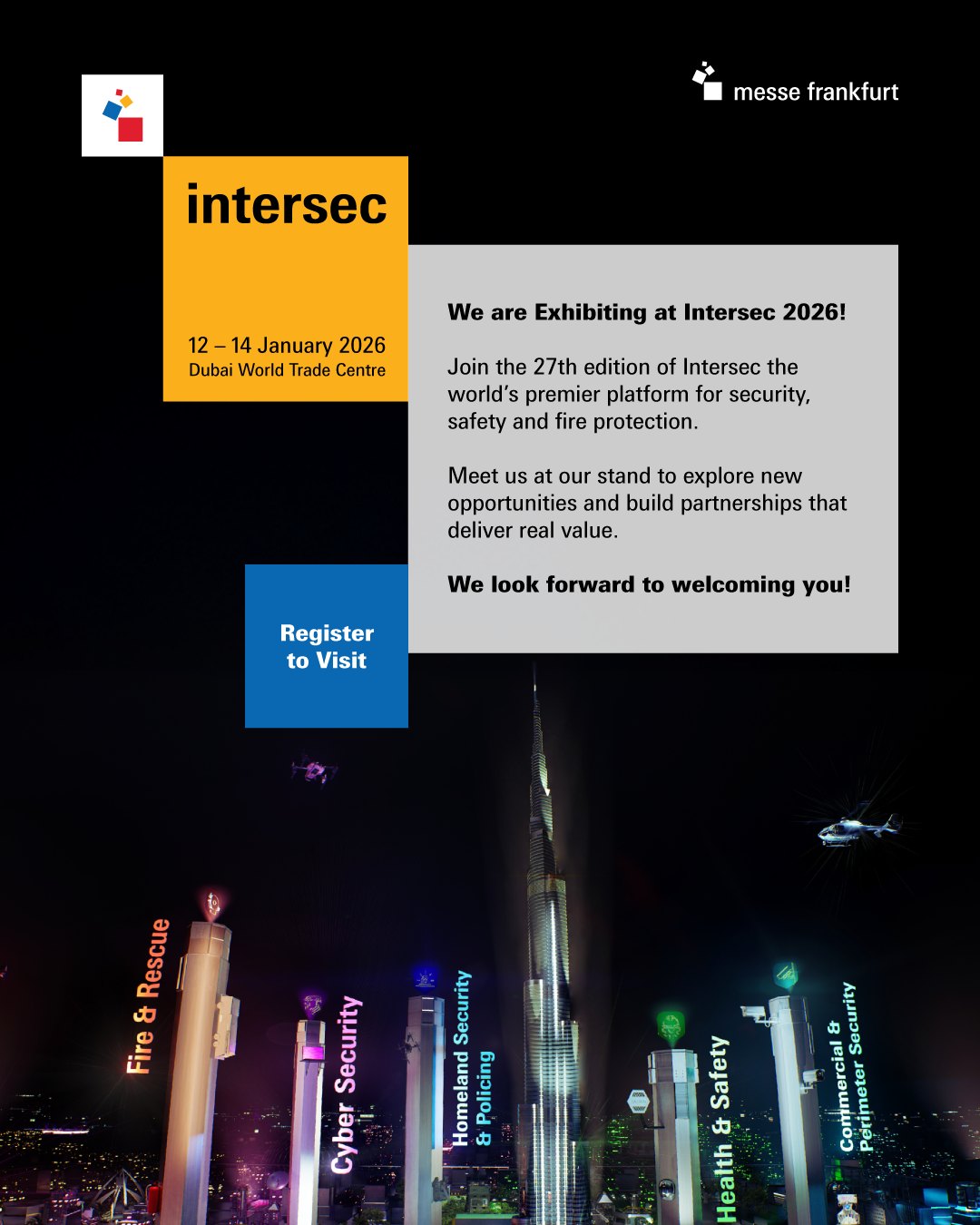 Texecom - 🗓️ Save the date! We're exhibiting at Intersec Expo 2026! 📅 ...
