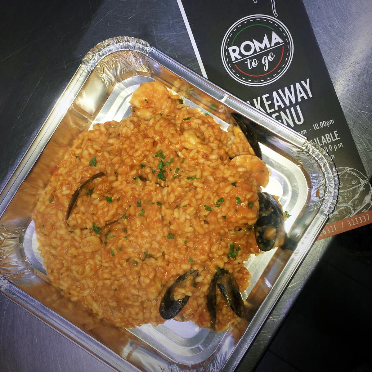 Roma To Go - Risotto Ai Frutti Di Mare. 👌🏻 Italian Rice Cooked in a ...