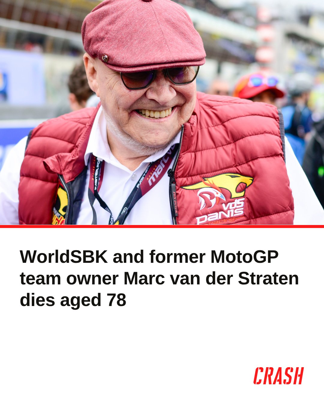 Marc van der Straten, owner of the Marc VDS Racing Team in