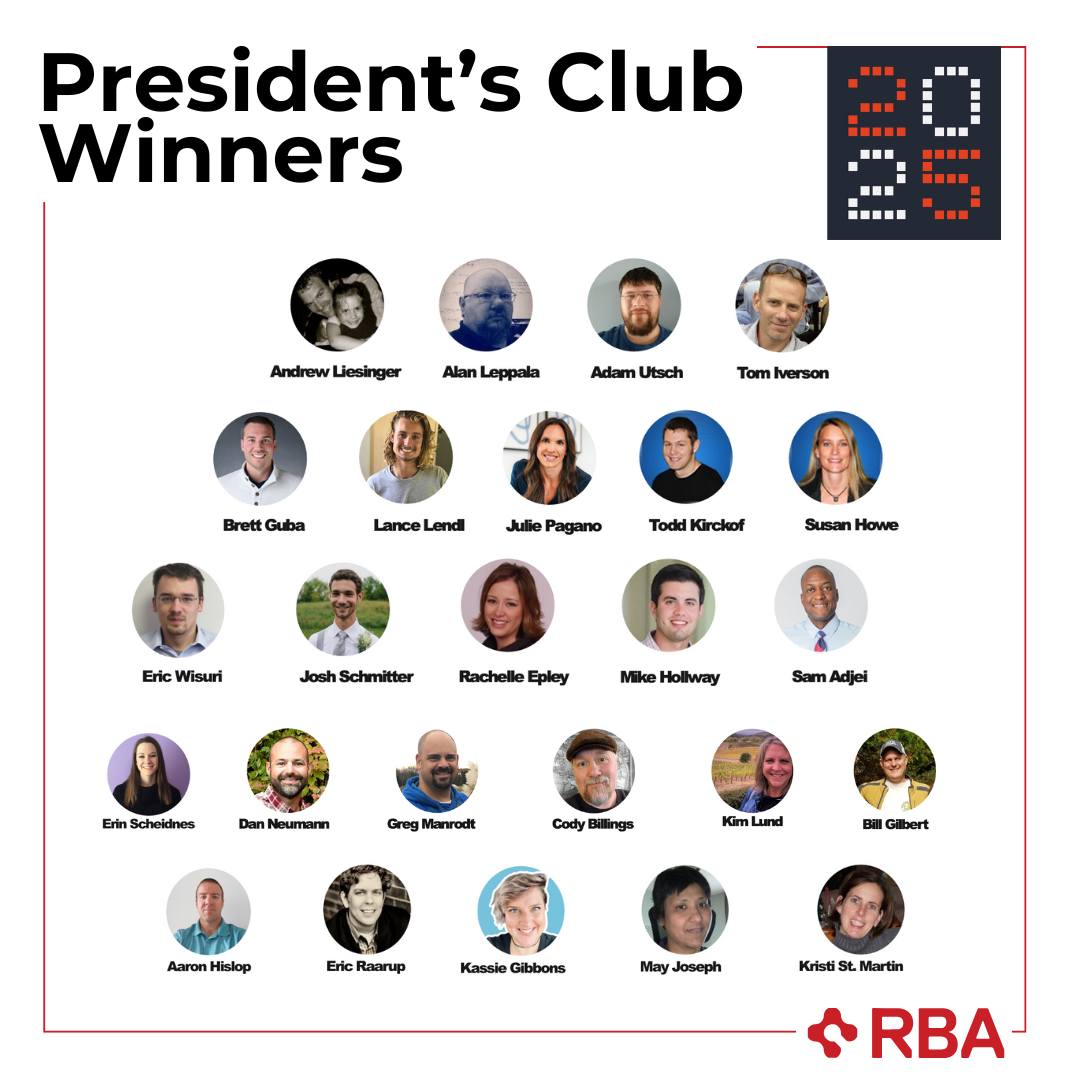 RBA, - We recently had our 2025 company kickoff meeting, and we are ...