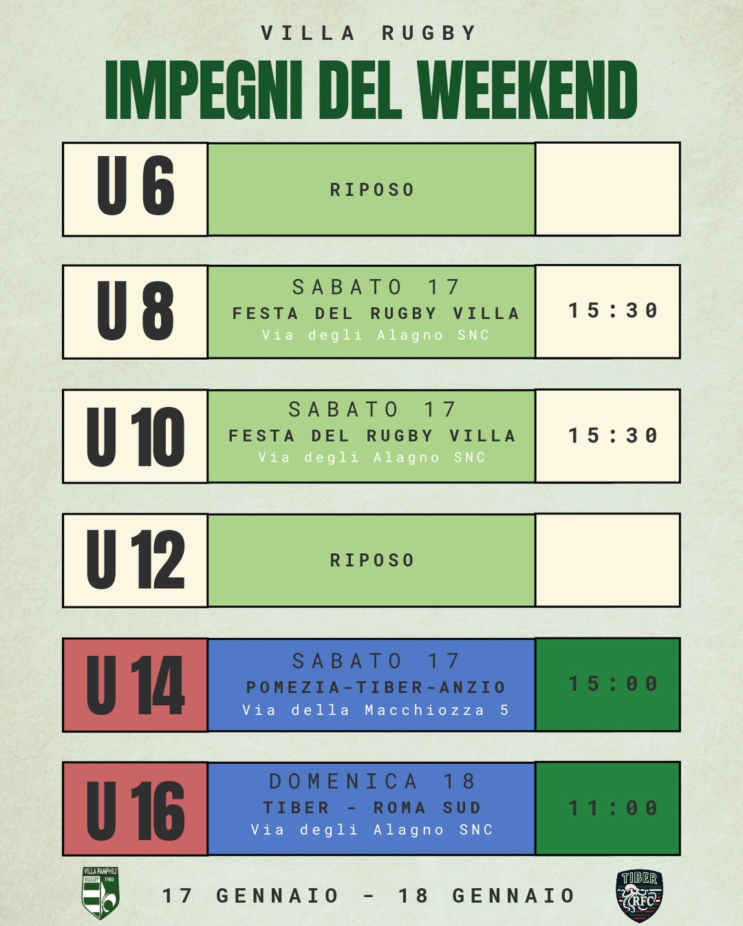 Villa Pamphili Rugby Roma... - Villa Pamphili Rugby Roma