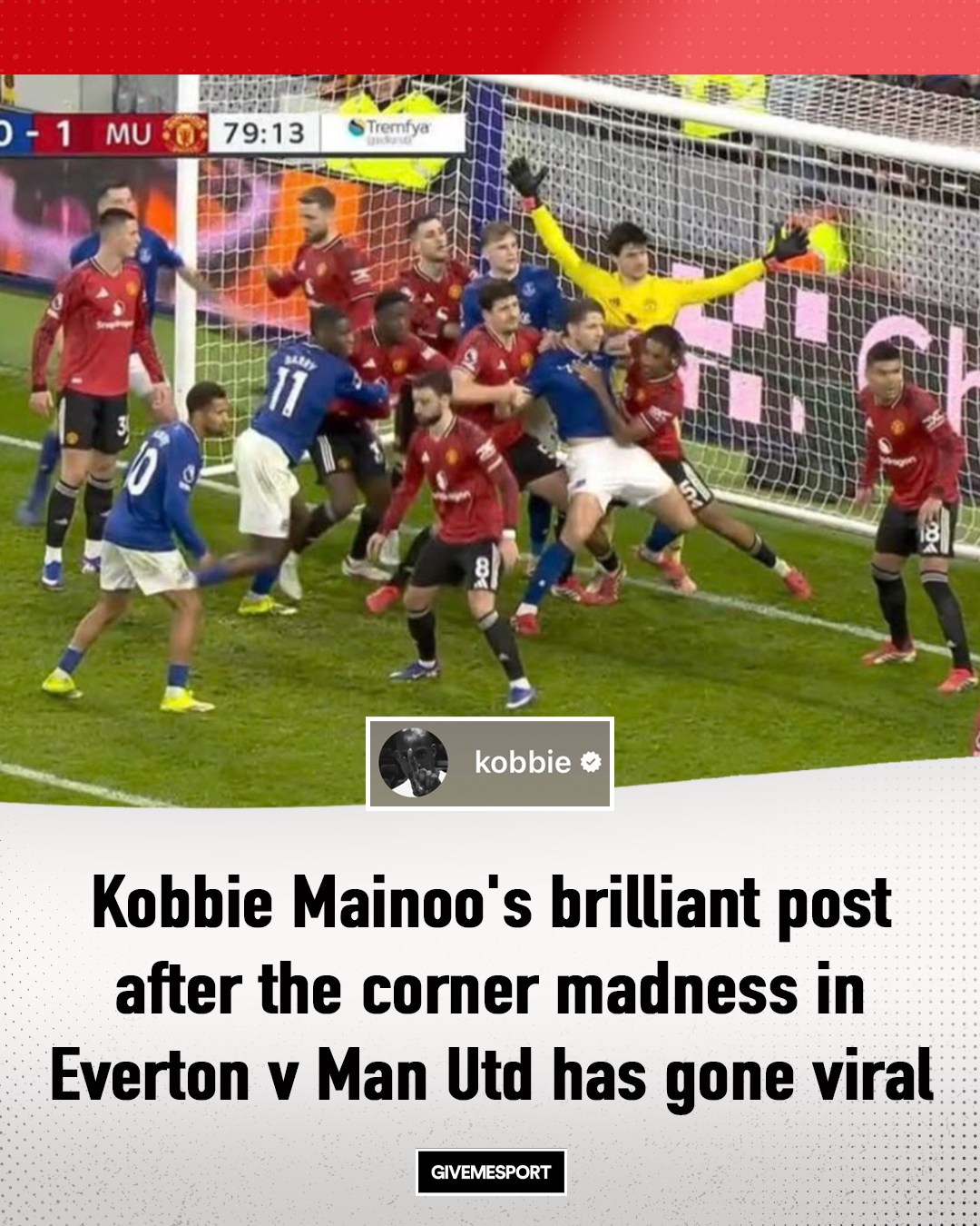 GiveMeSport - Mainoo's post is being widely shared 😅 Read more: 👇 ...