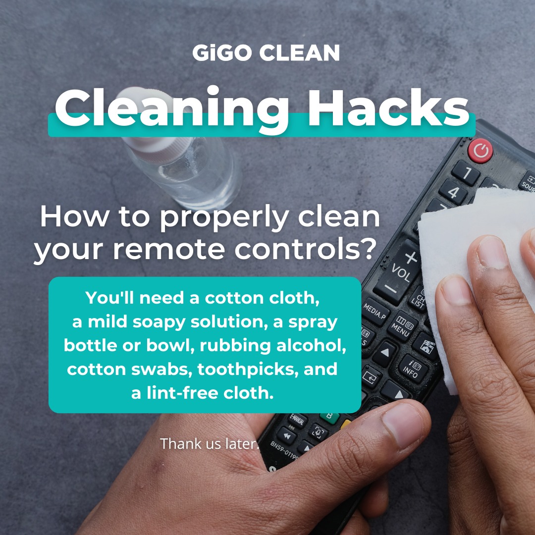 GiGO Clean - The remote controls in your home, like a lot...