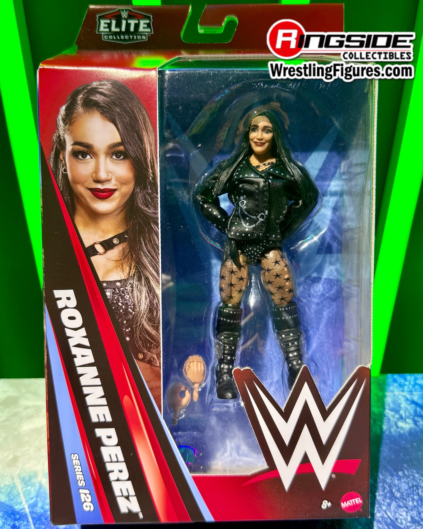 Roxanne Perez @Mattel @WWE Elite 126 on display at NY Toy Fair