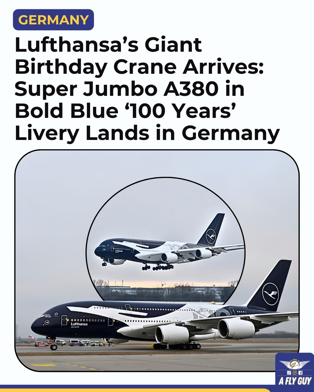 An Airbus A380 has become the fourth Lufthansa aircraft to feature