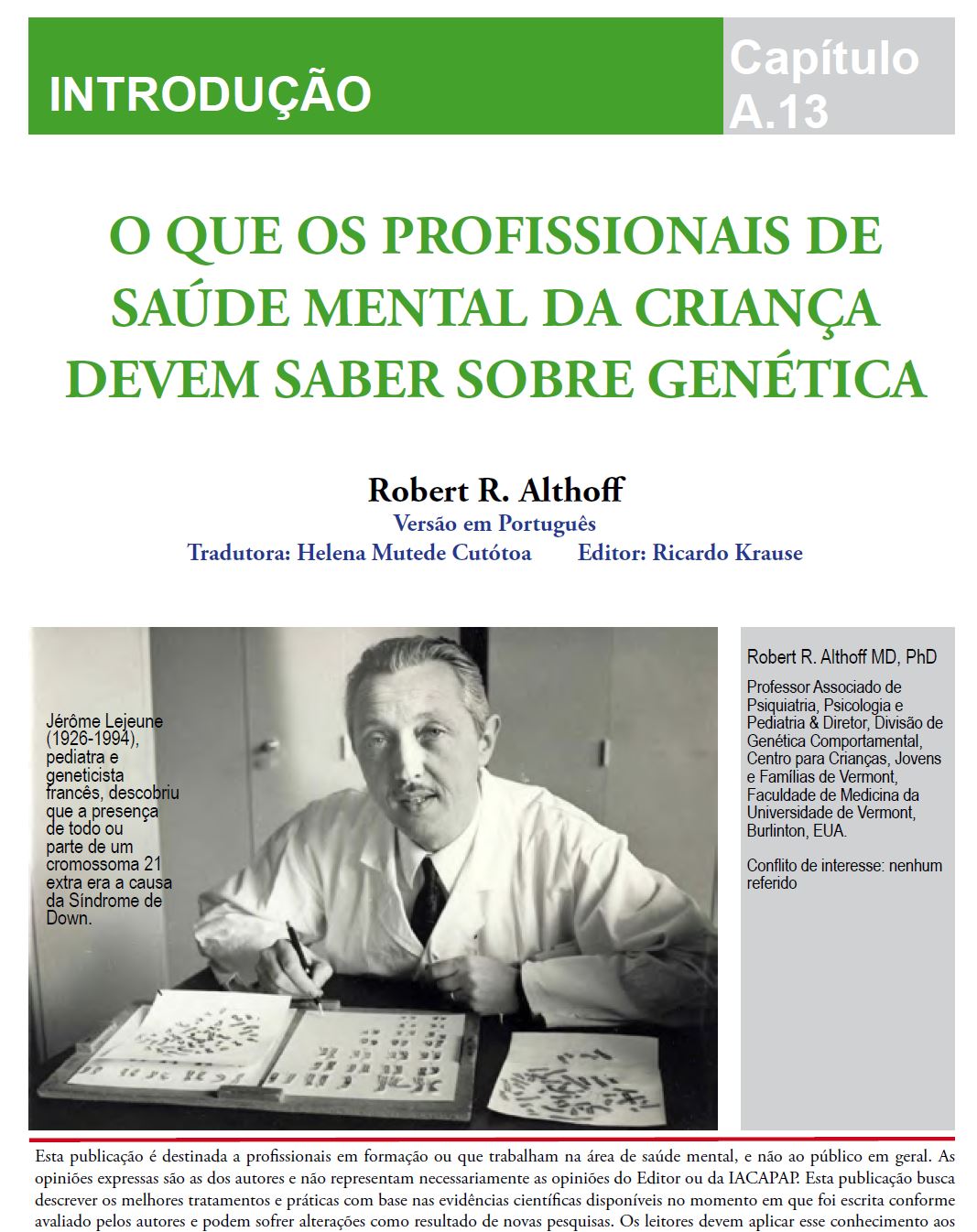 IACAPAP Textbook of Child and Adolescent Mental Health - The version in ...