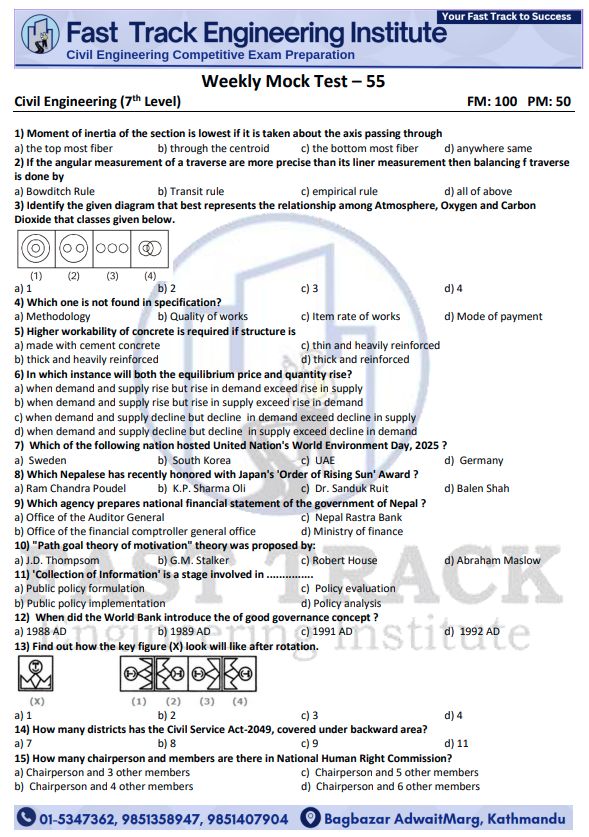 Fast Track... - Fast Track : Engineering Loksewa Preparation