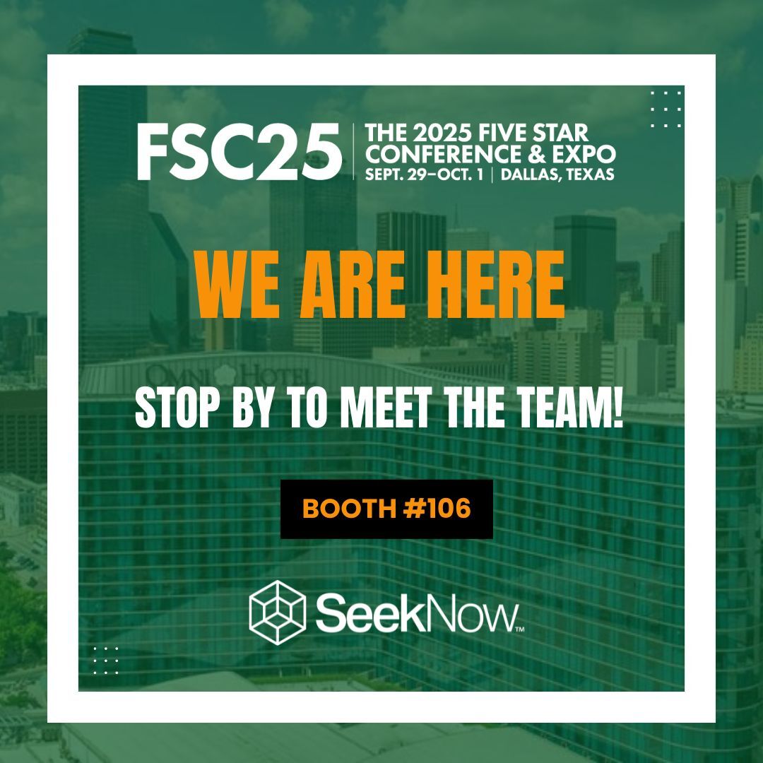 Seek - We are at the Five Star Conference & Expo 2025 in Dallas! 🌟 We ...