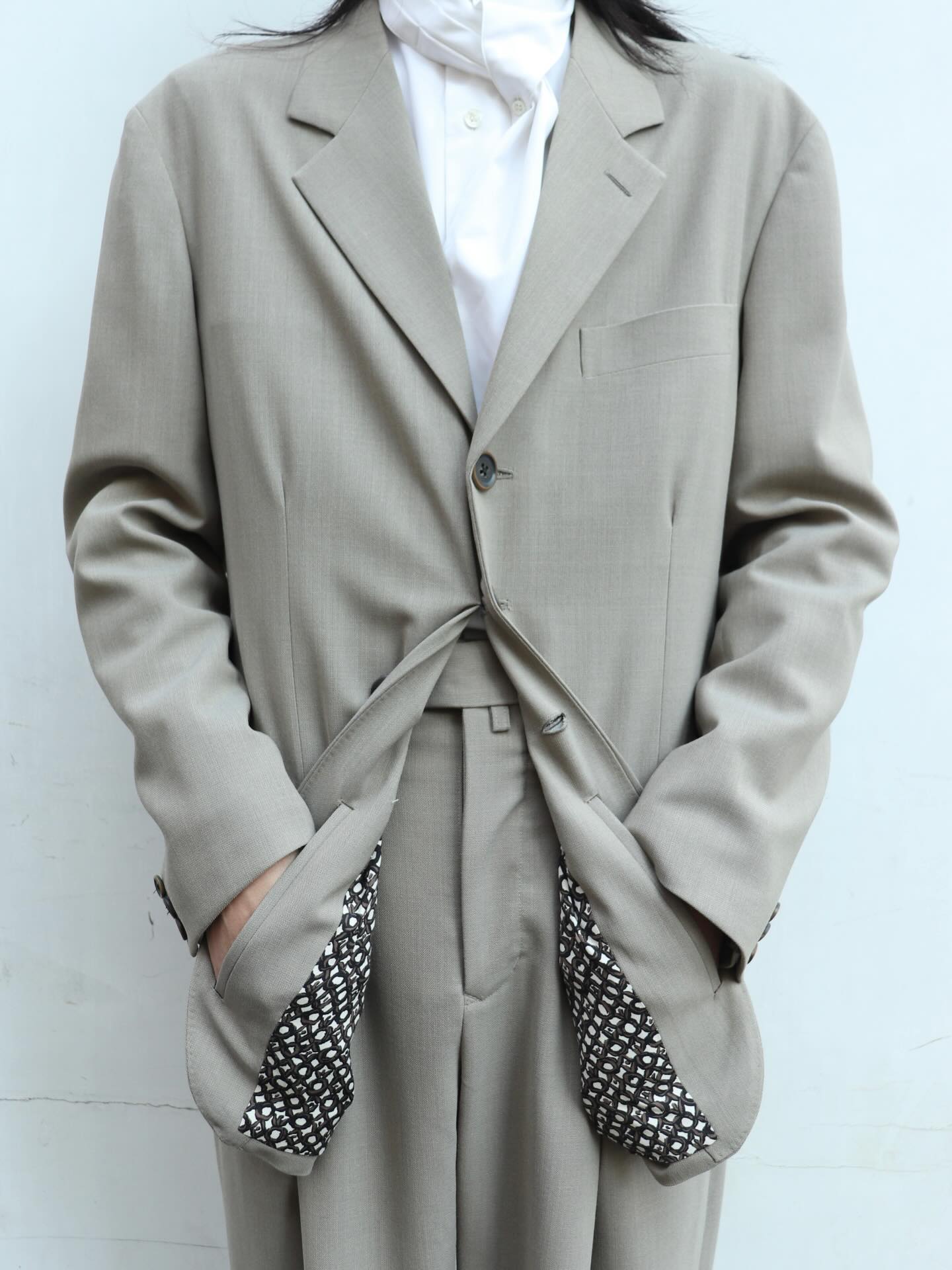 SOSHIOTSUKI Drape Pocket Tucked Denim SOSHIOTUKI25SS Drape Pocket 