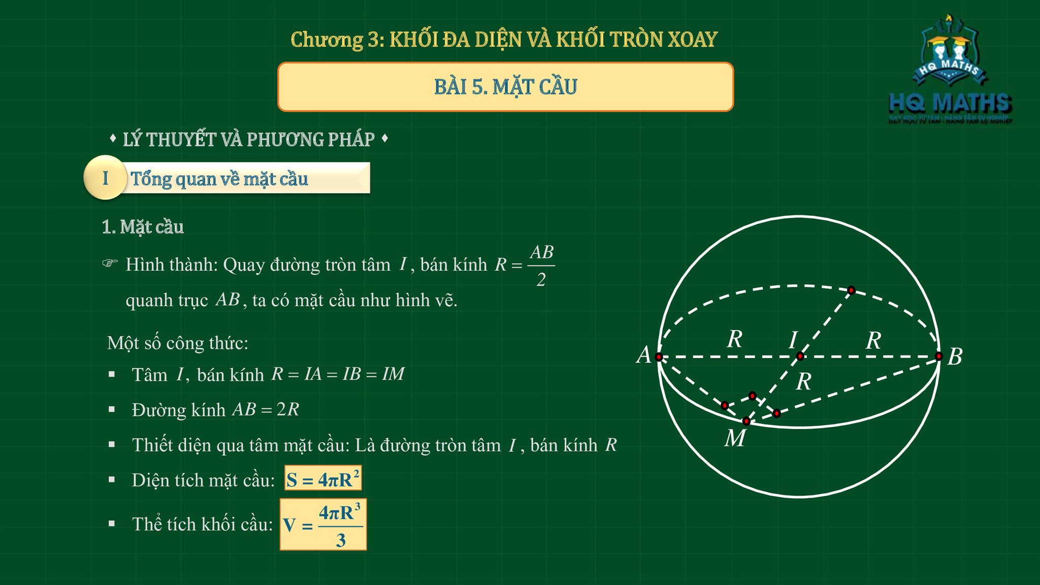 HQ Maths - 🎁 LÝ THUYẾT MẶT CẦU VÀ MẶT CẦU NGOẠI TIẾP KHỐI... | Facebook