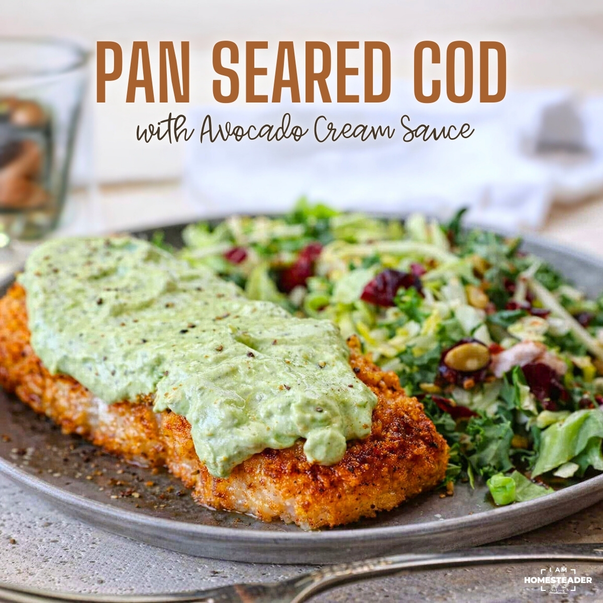 Homestead - Ready in just 15 minutes, this Pan-Seared Cod with Avocado ...