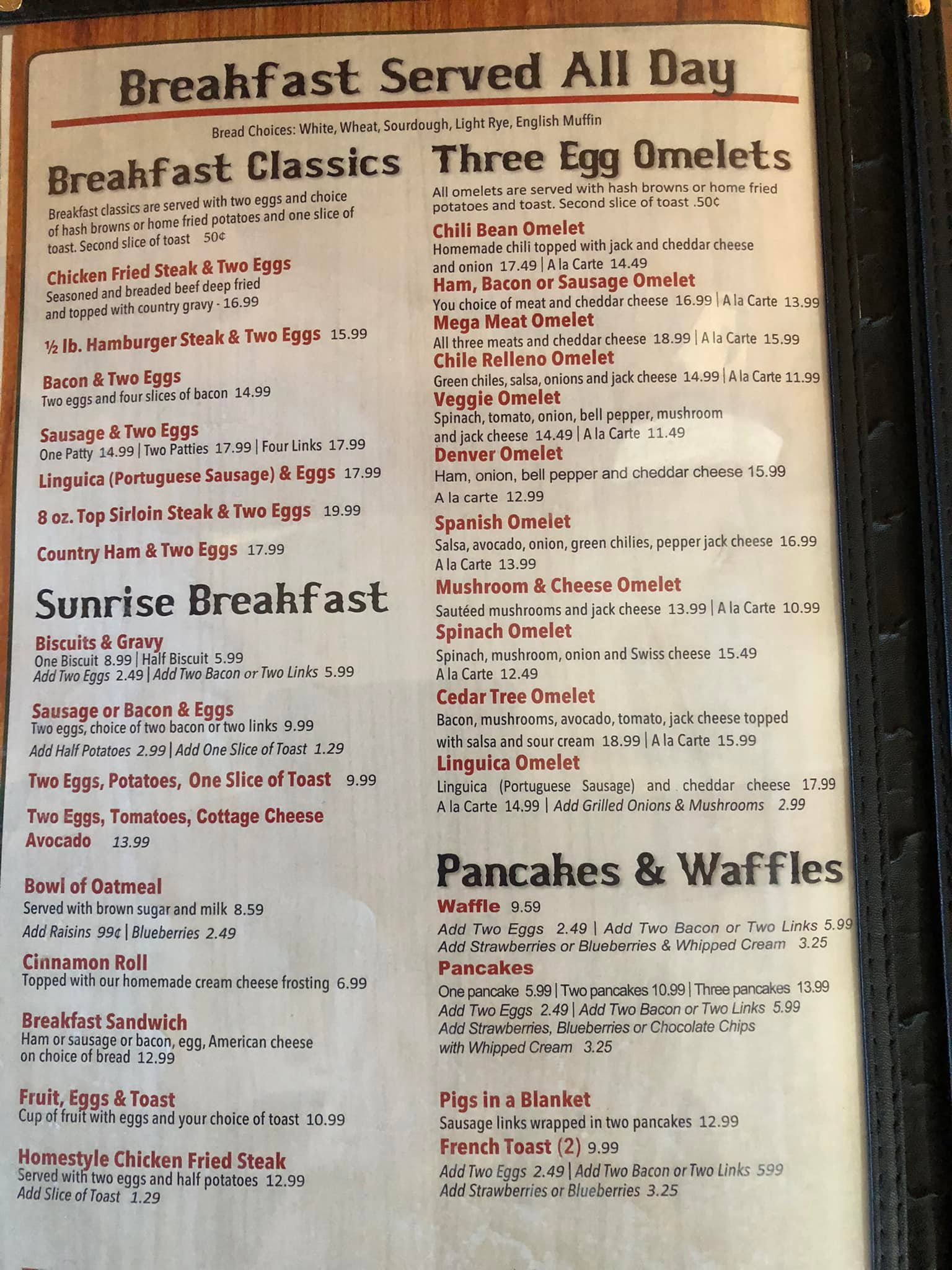 Cedar Tree Restaurant | Palo Cedro CA