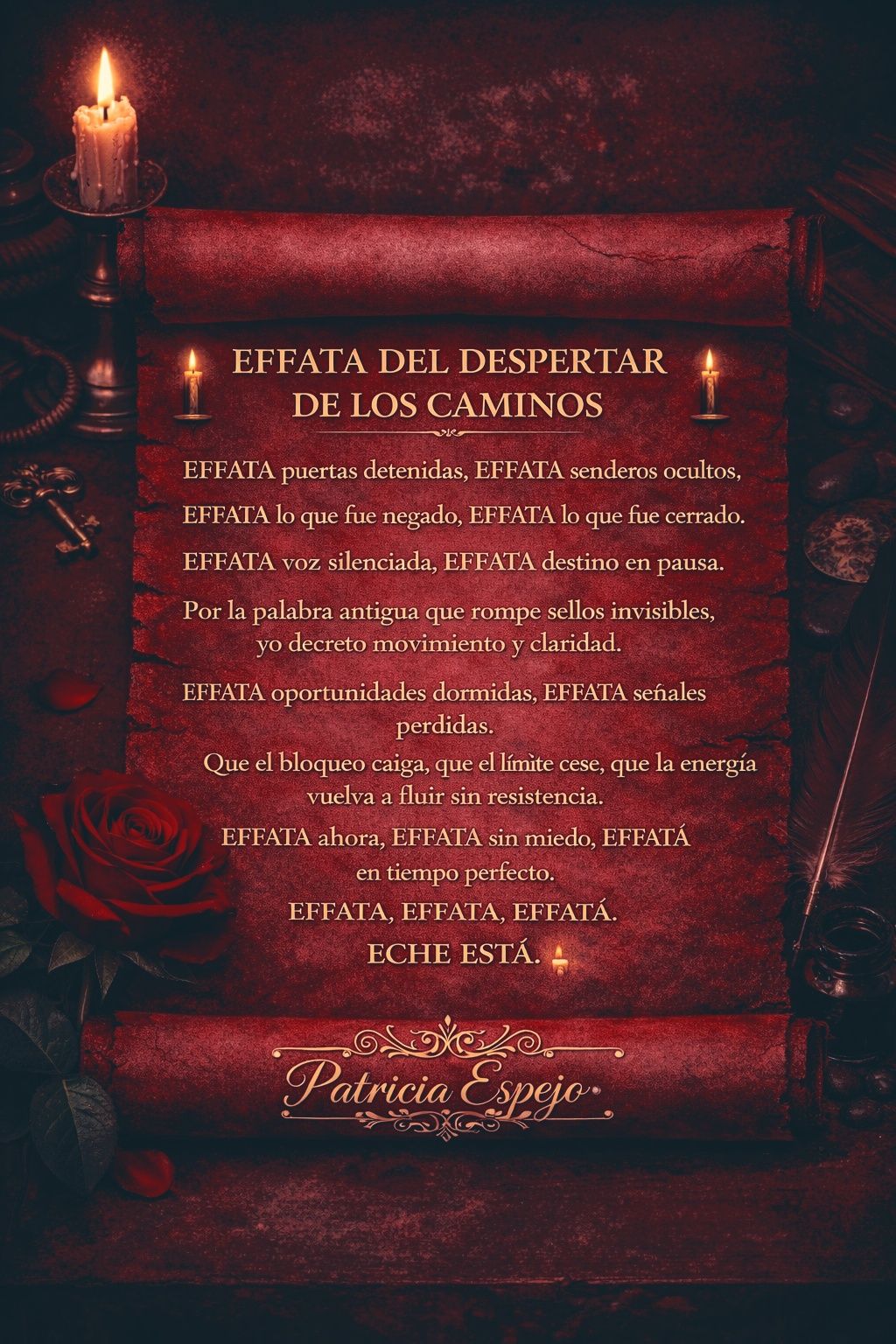 PatriciaEspejo - Effatá el despertar de los caminos 🫴💛💛💛💛💛🌿💰💞 | Facebook