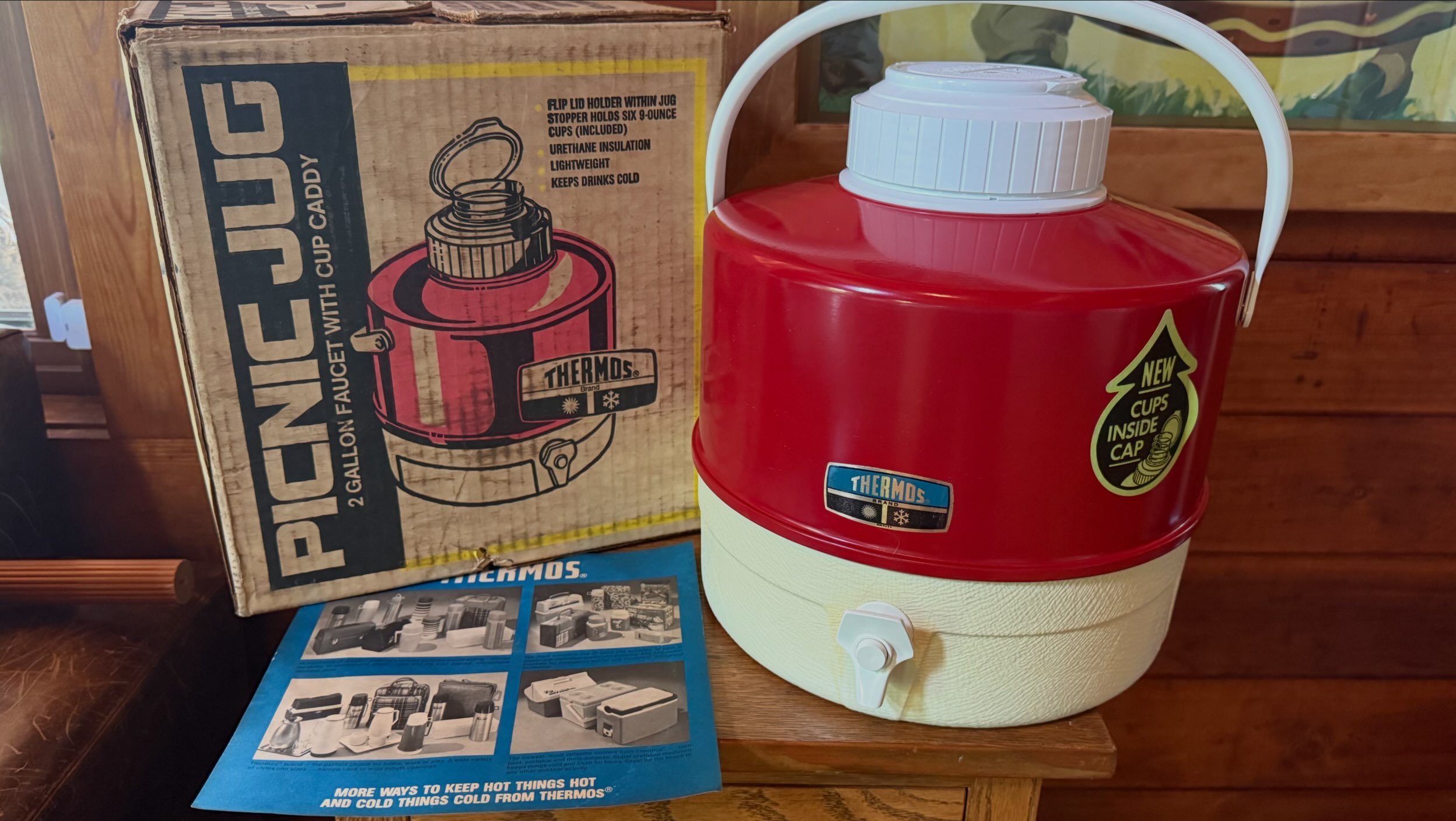 壺 SOLD ❤️ FOR SALE! 1981 THERMOS PICNIC JUG is NEW IN BOX and in