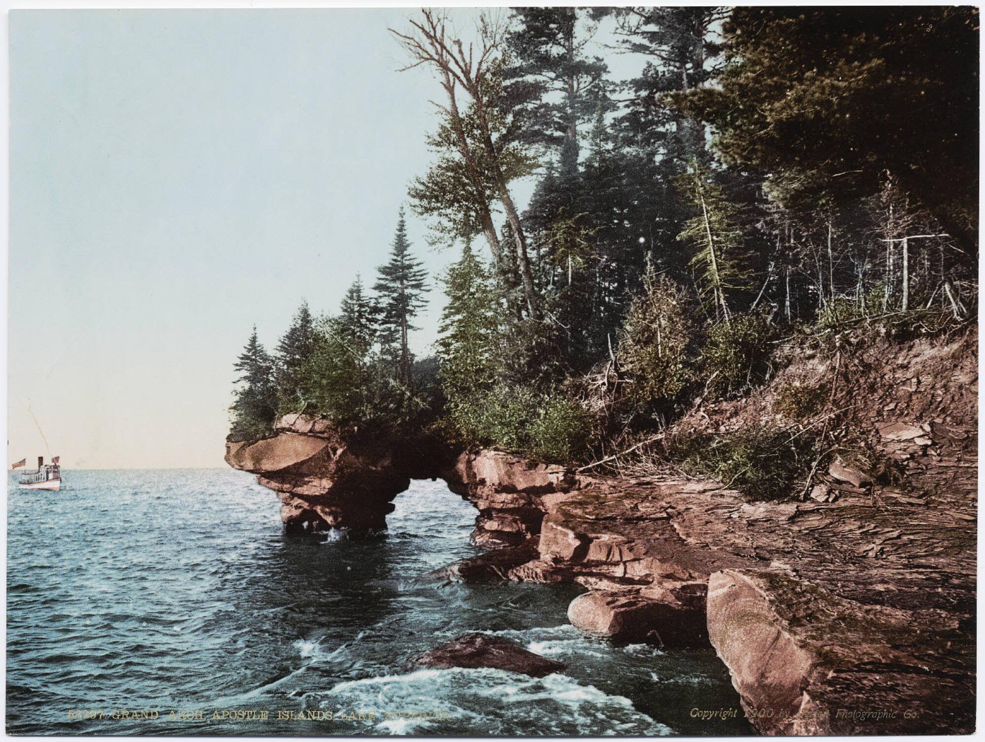 Brian - A natural sandstone arch along the Apostle Islands National ...