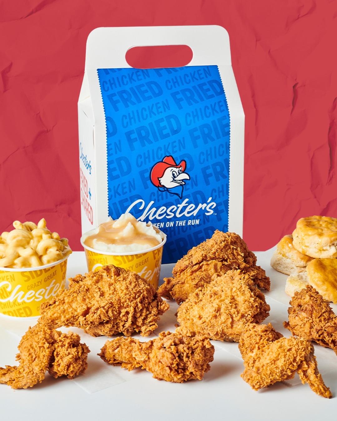The perfect pit stop starts with golden, crispy chicken and ends