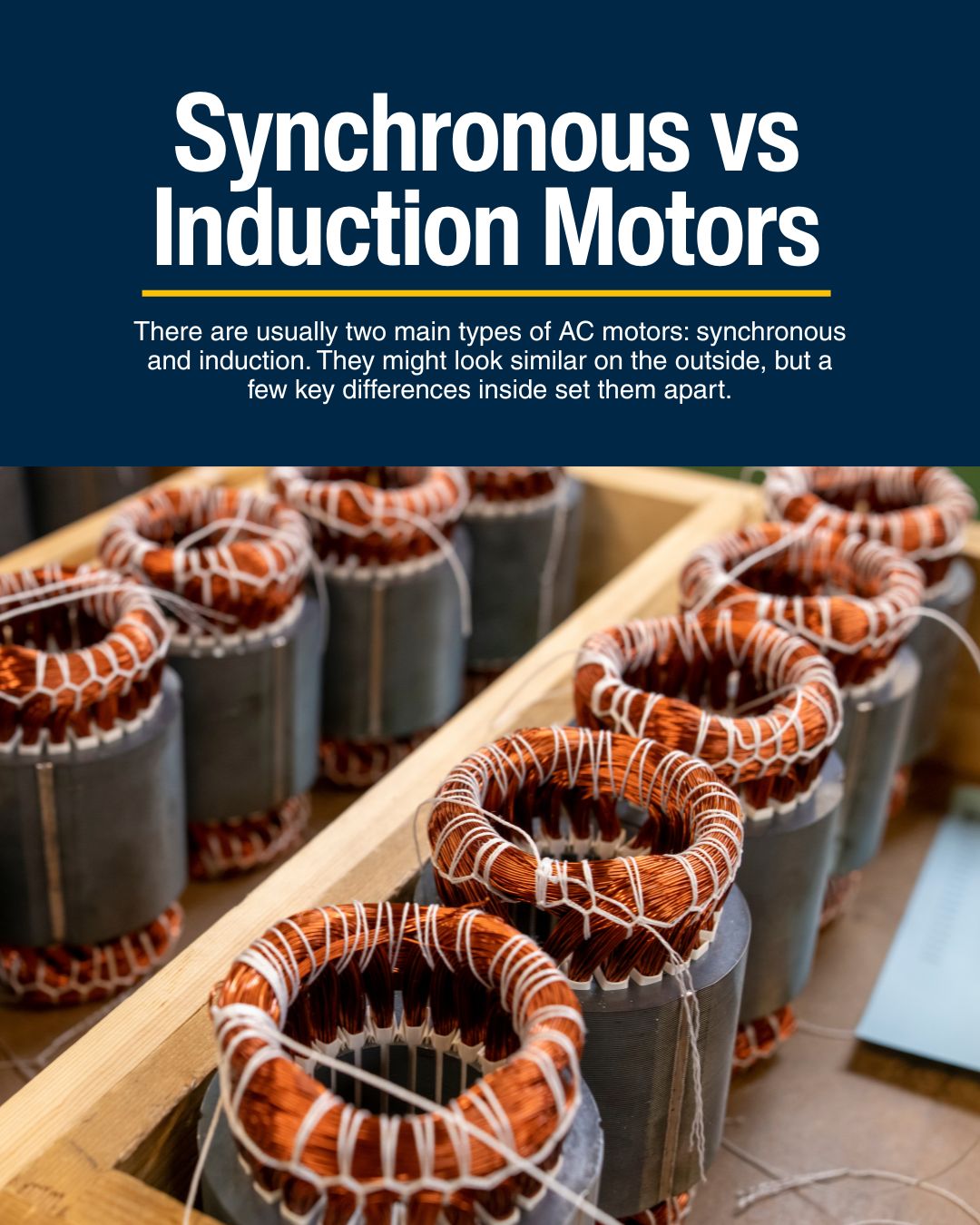 Groschopp - Synchronous vs Induction Motors AC motors fall into two ...