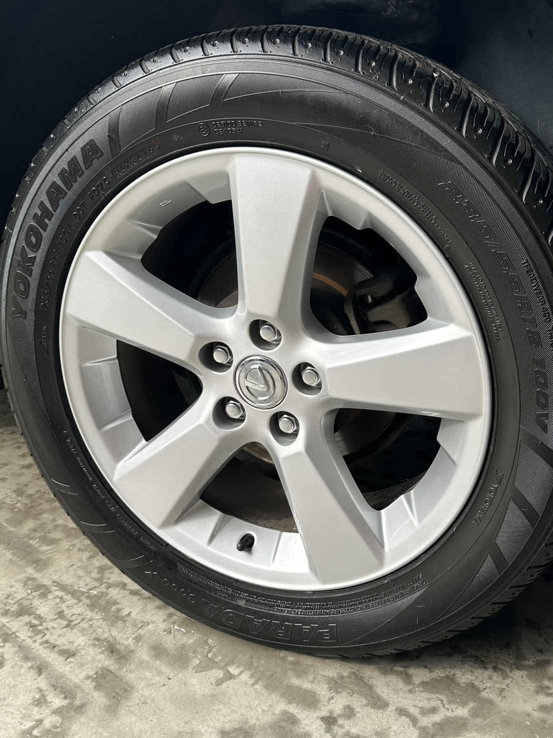 售 LEXUS 二代RX330 RX350 RX400H 原廠18吋鋁圈 軸心孔距60.1 5孔114.3 7J/ET35 *不含胎 ...