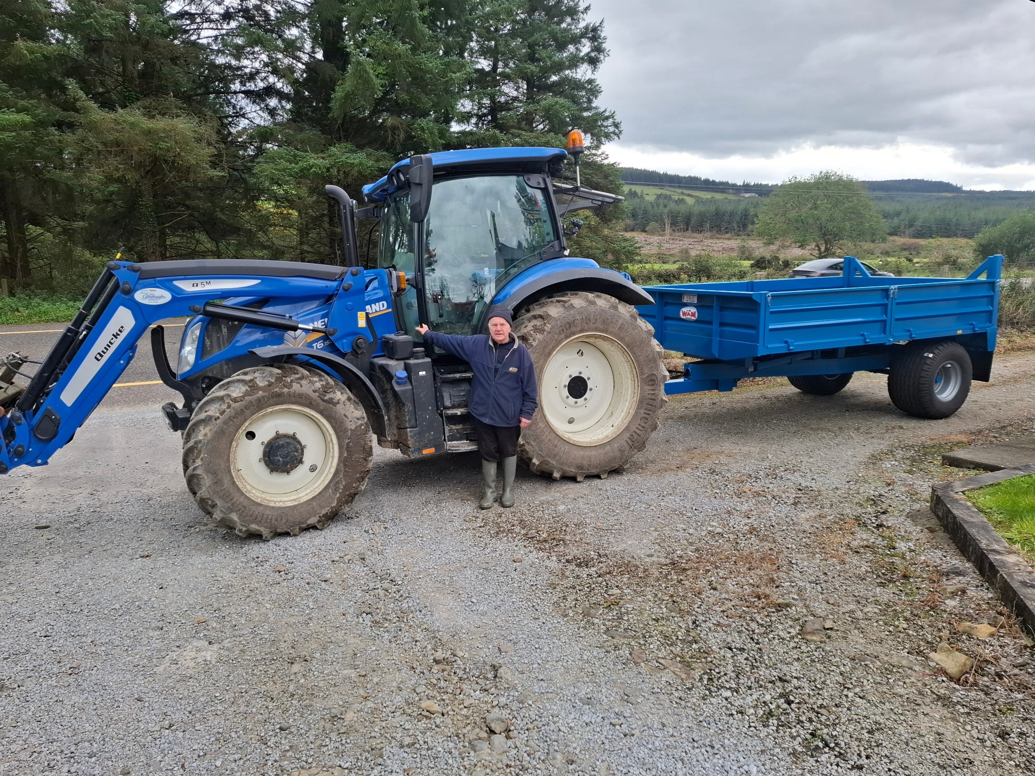 David - A new Wam 12ft x 7ft tipping trailer sold and delivered to Co ...