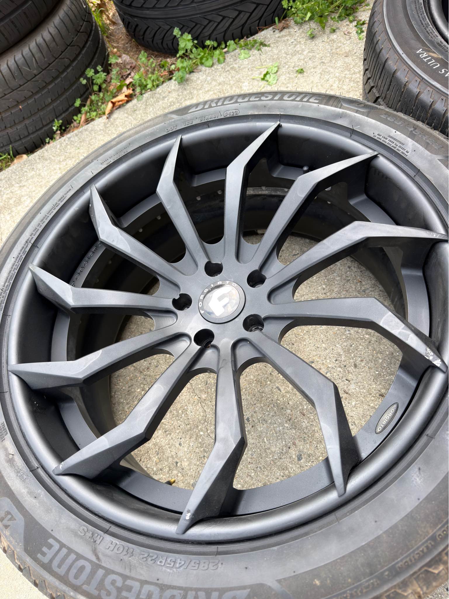 22inch forgiatos with matching set of tires - Car Wheels, Tires & Parts ...