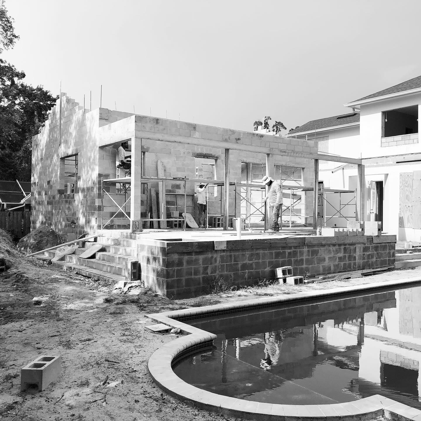rel8 design - Masonry rising for the tiered addition @571... | Facebook