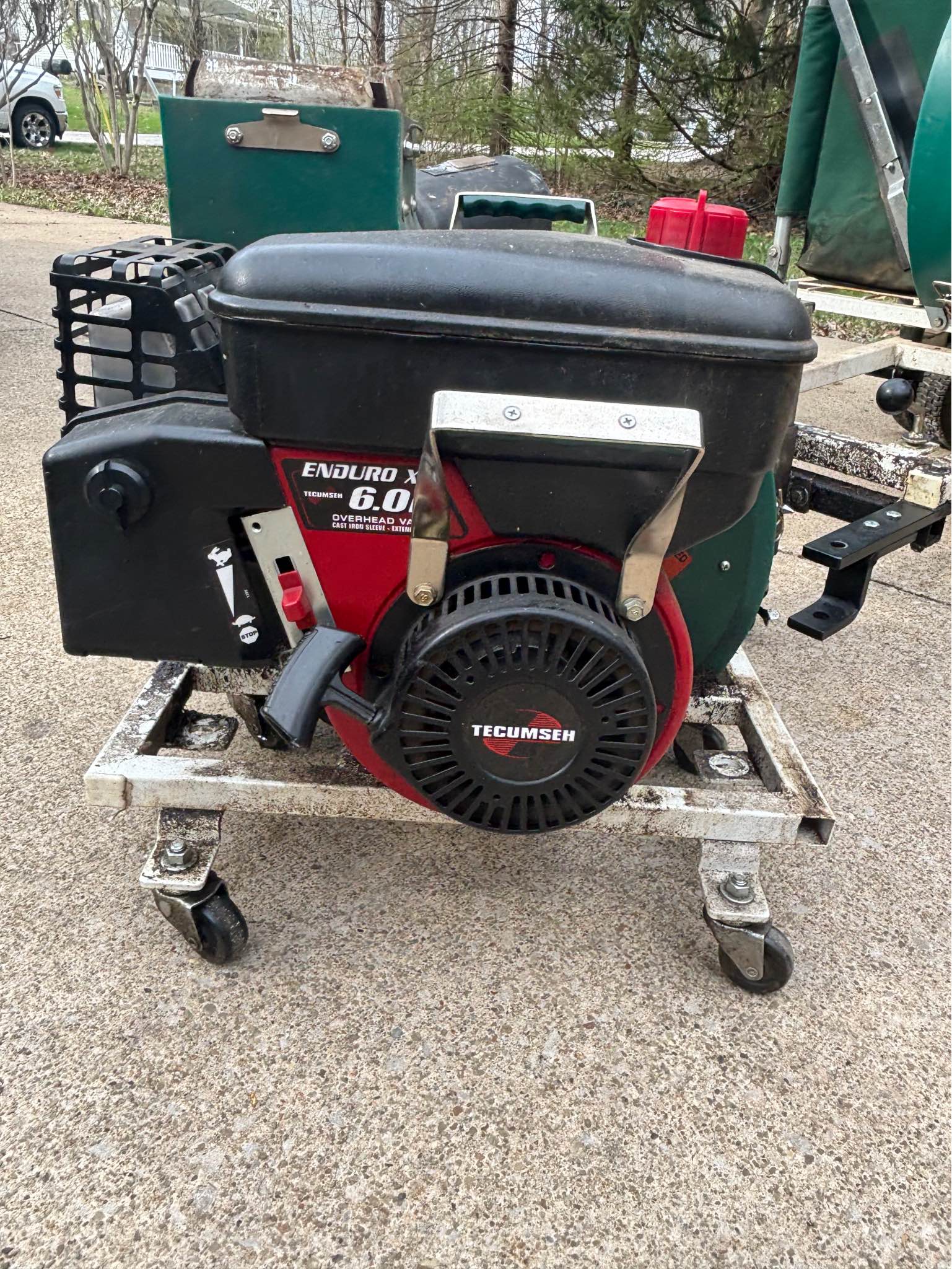 Cyclone Rake XL Leaf Vacuum (works!) with Bonus Aerator, Fertilizer ...