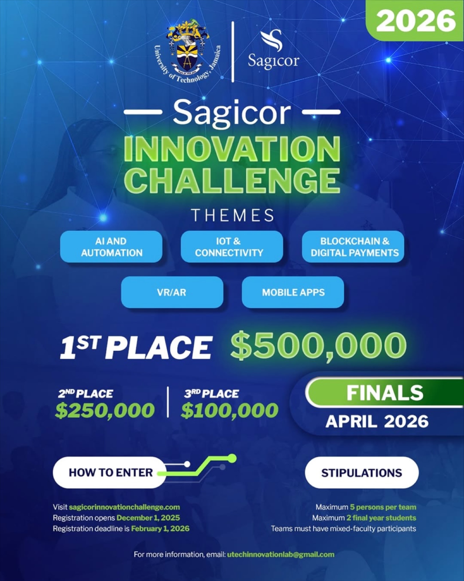 ScholarshipJamaica.com - Calling all UTech innovators! The 2026 Sagicor ...
