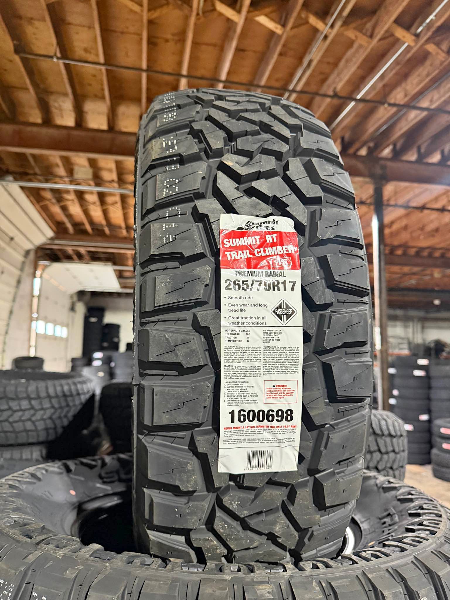 265/70/17 SUMMIT RT - Car Wheels, Tires & Parts - Palmyra, New York ...